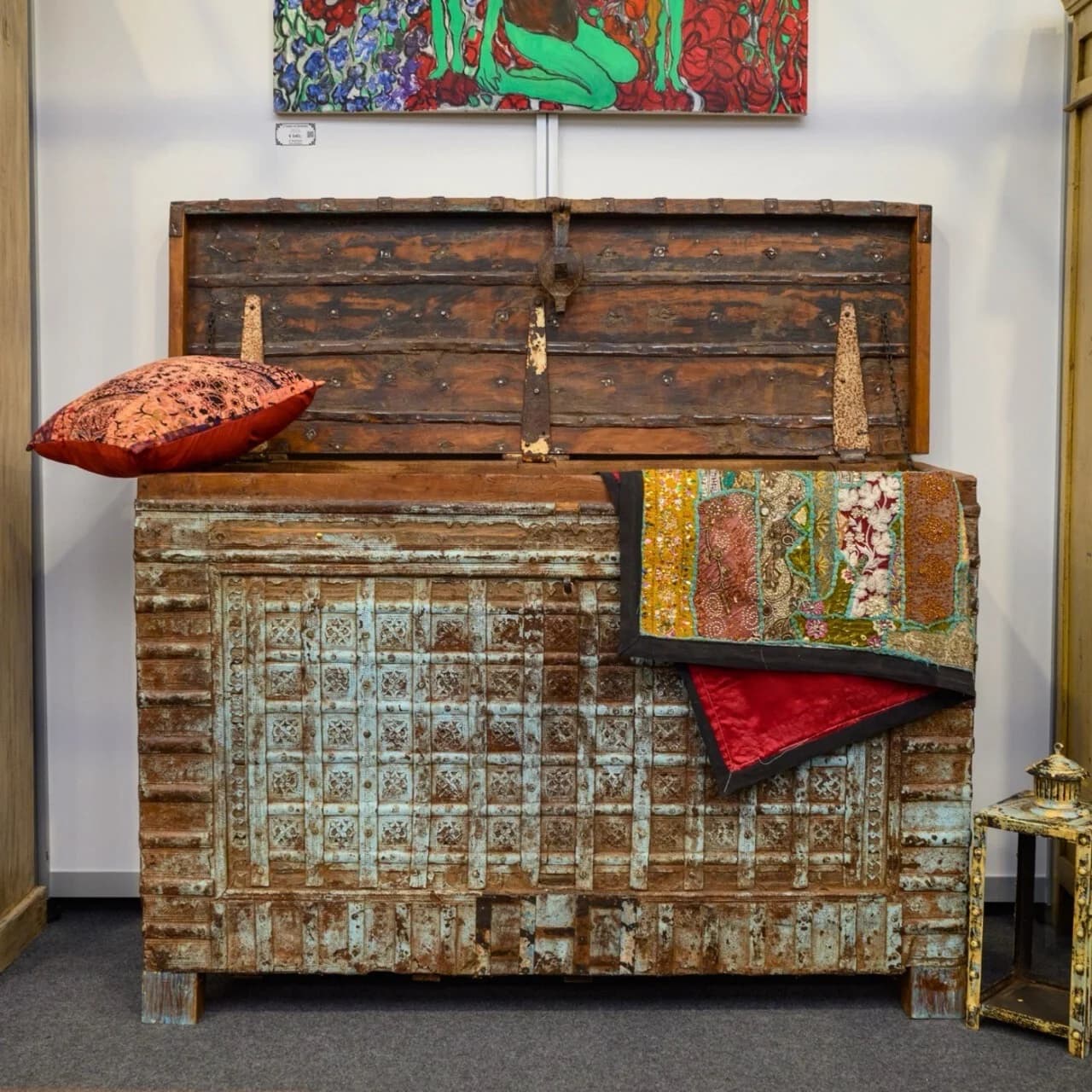 Truhe braun Holz