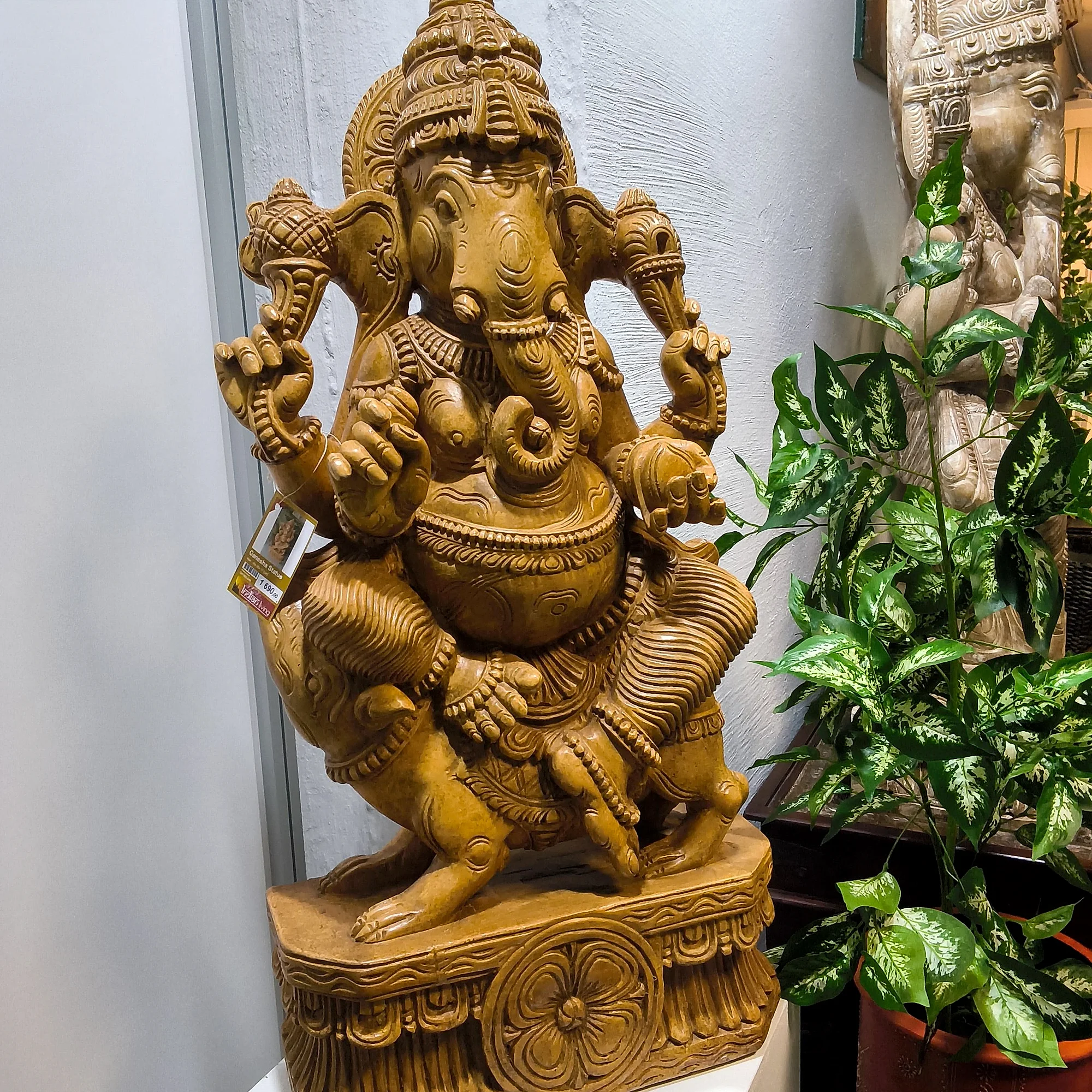 Ganesha Statue Holz