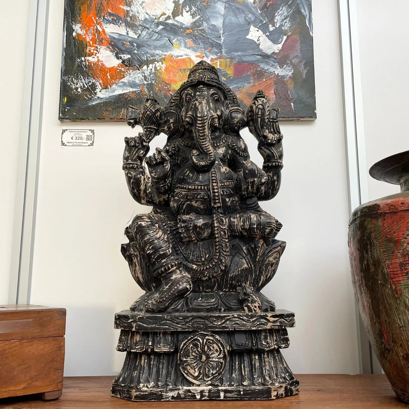 Ganesha Statue Holz