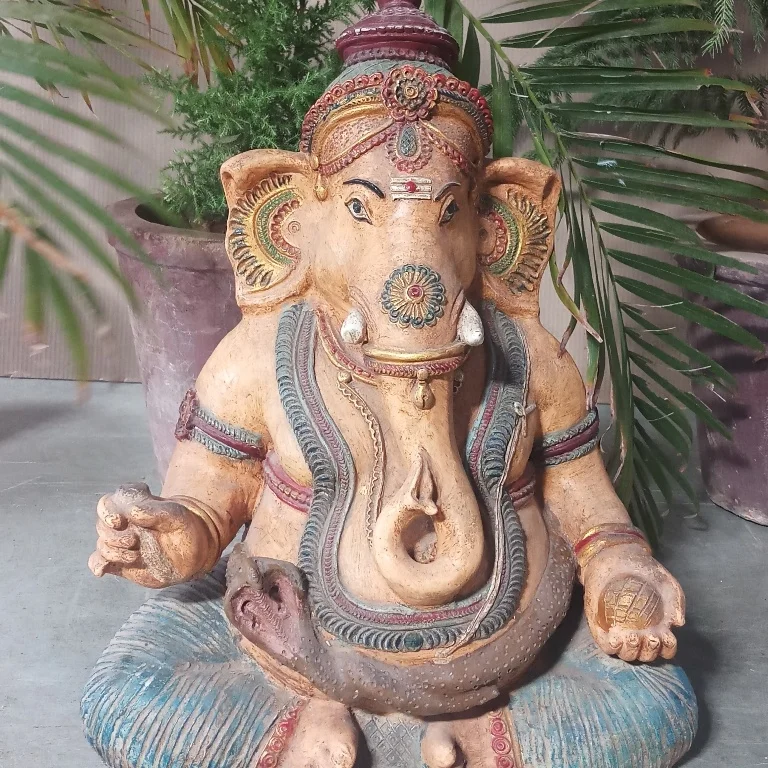 Ganesha Statue Holz