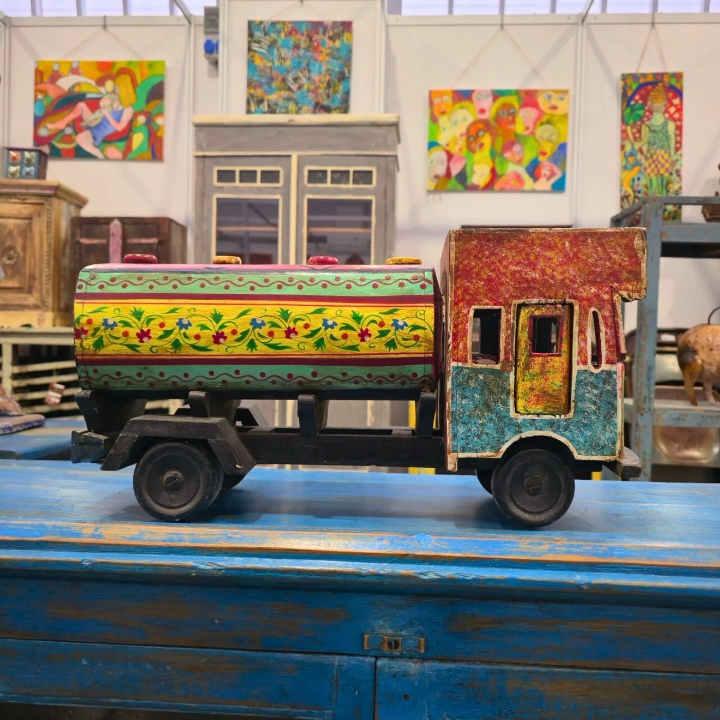 Vintage Tanker Holz  Holz