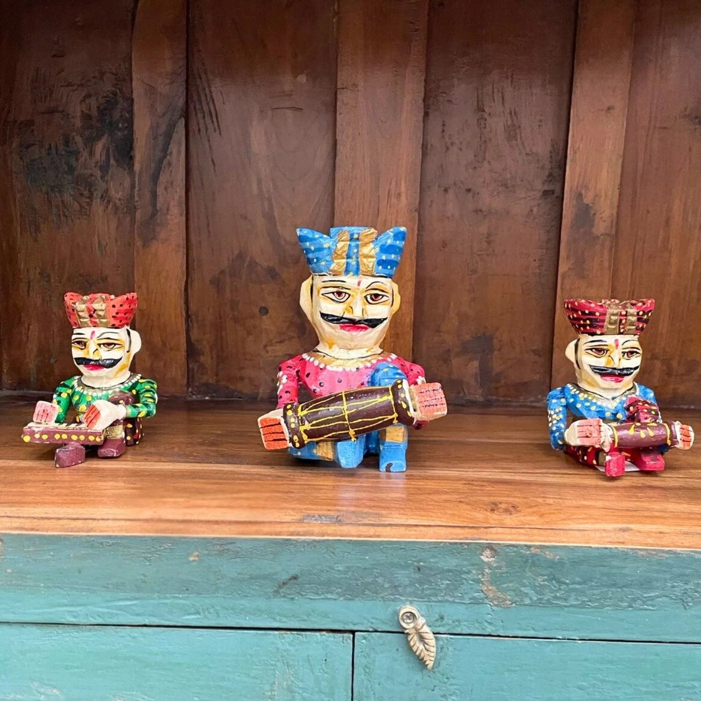 Diverse Musikanten Holz