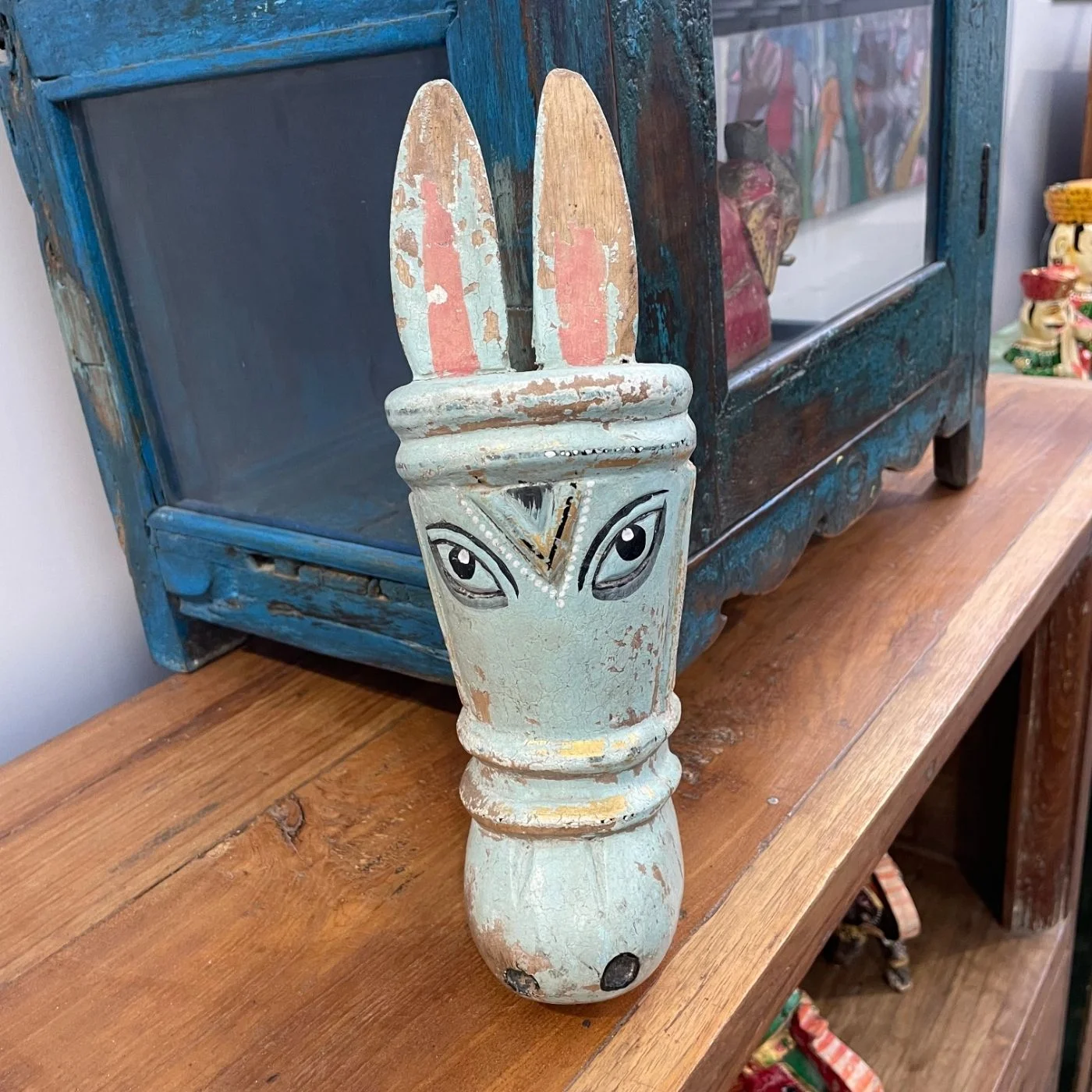 Pferdekopf Skulptur – dekoratives Unikat mit Patina