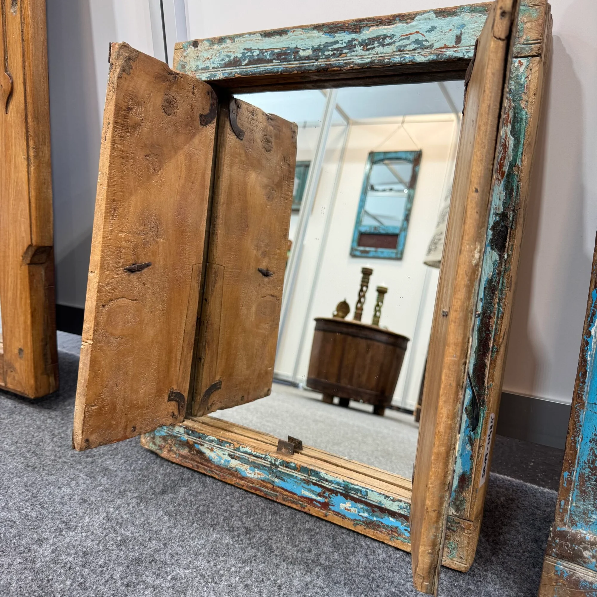 Altholz Fenster Spiegel