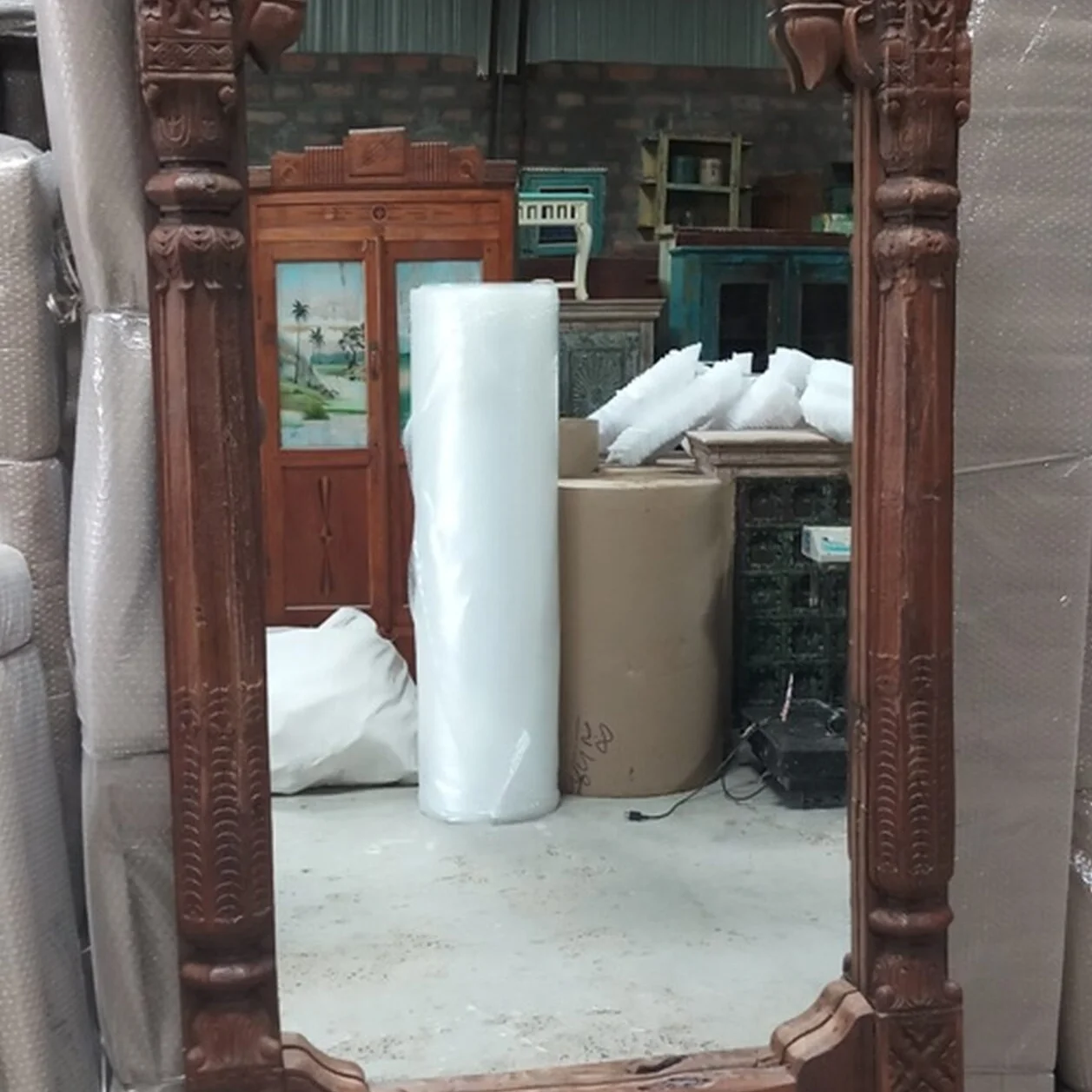 Arch Rahmen mit Spiegel Holz