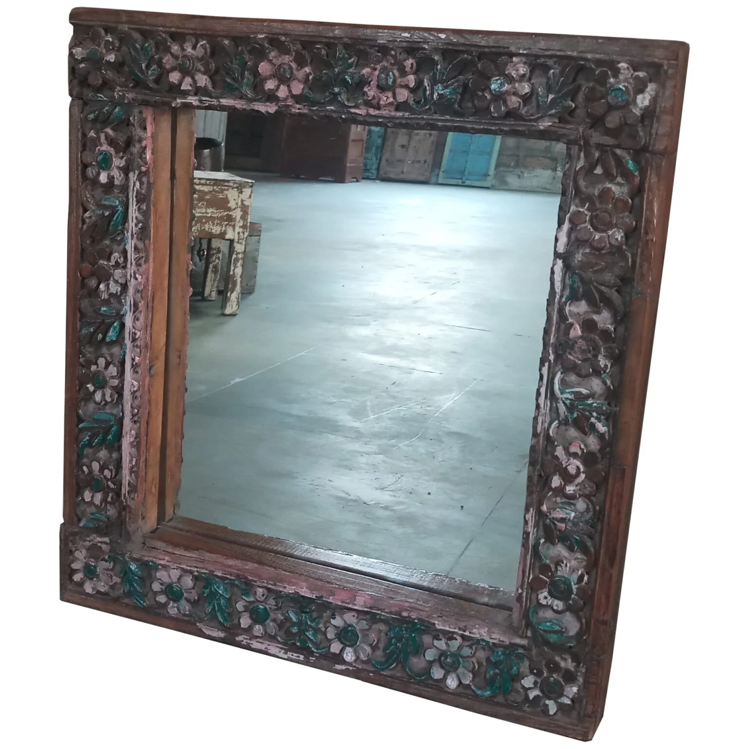 Rahmen mit Spiegel Holz