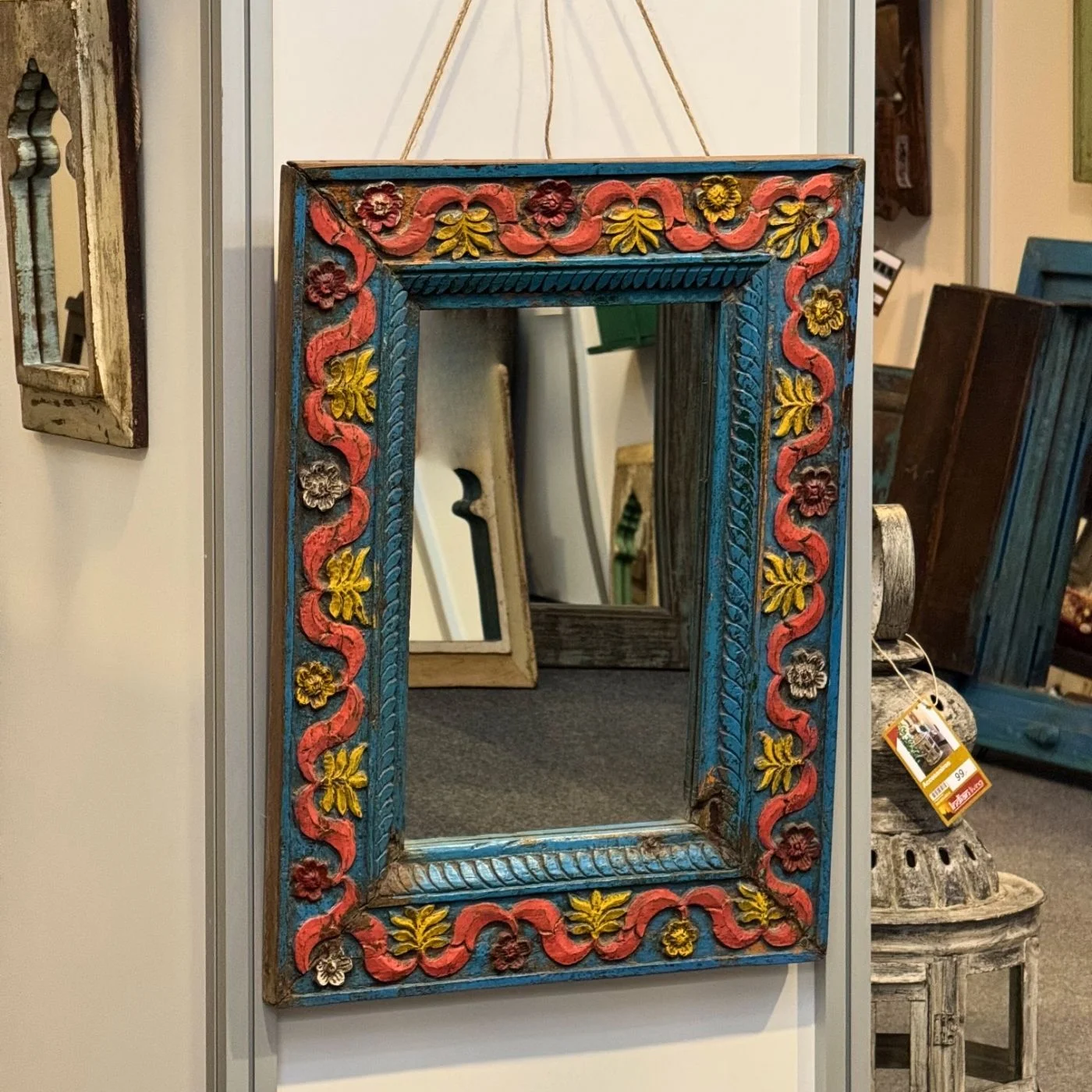 Rahmen mit Spiegel Holz