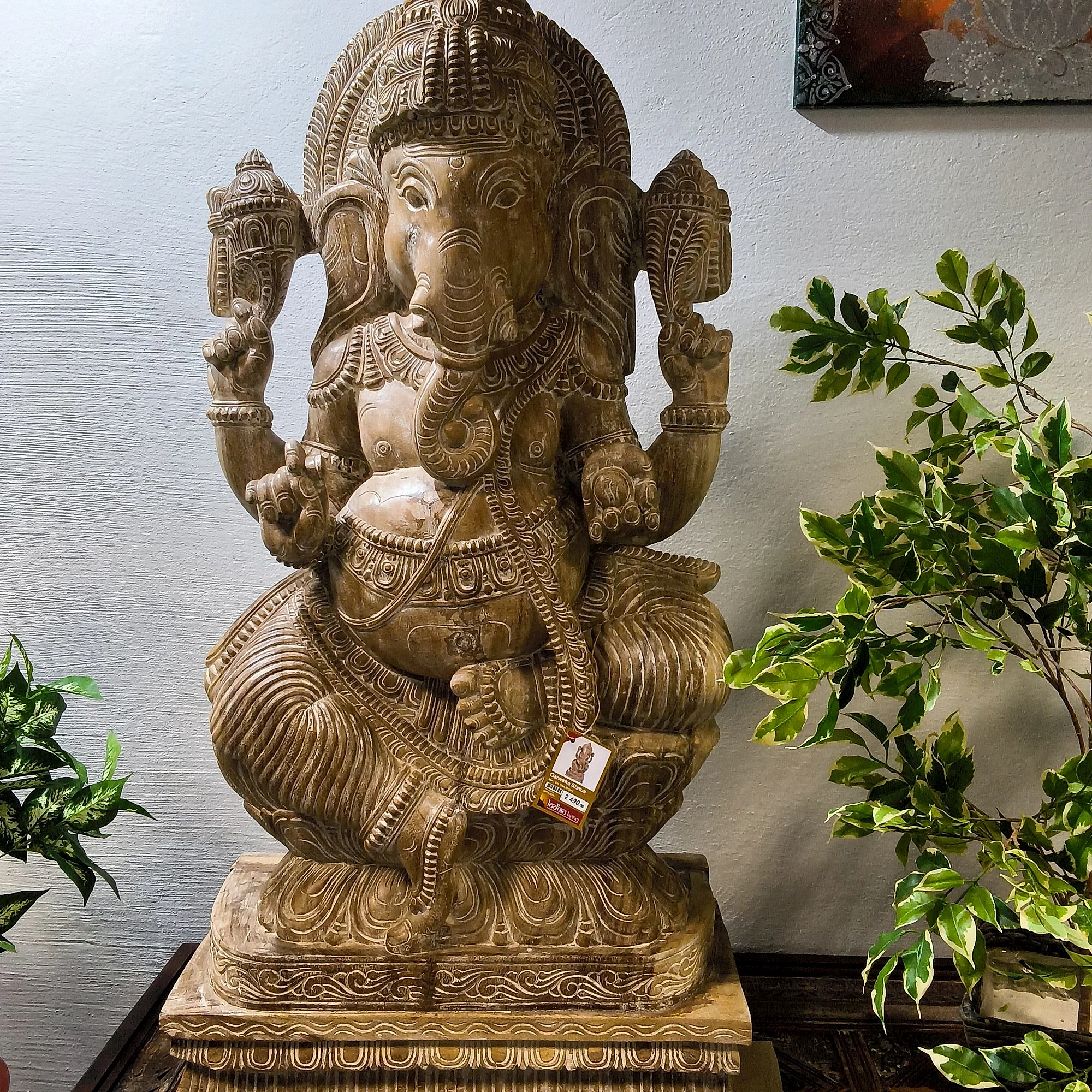 Ganesha Statue Holz