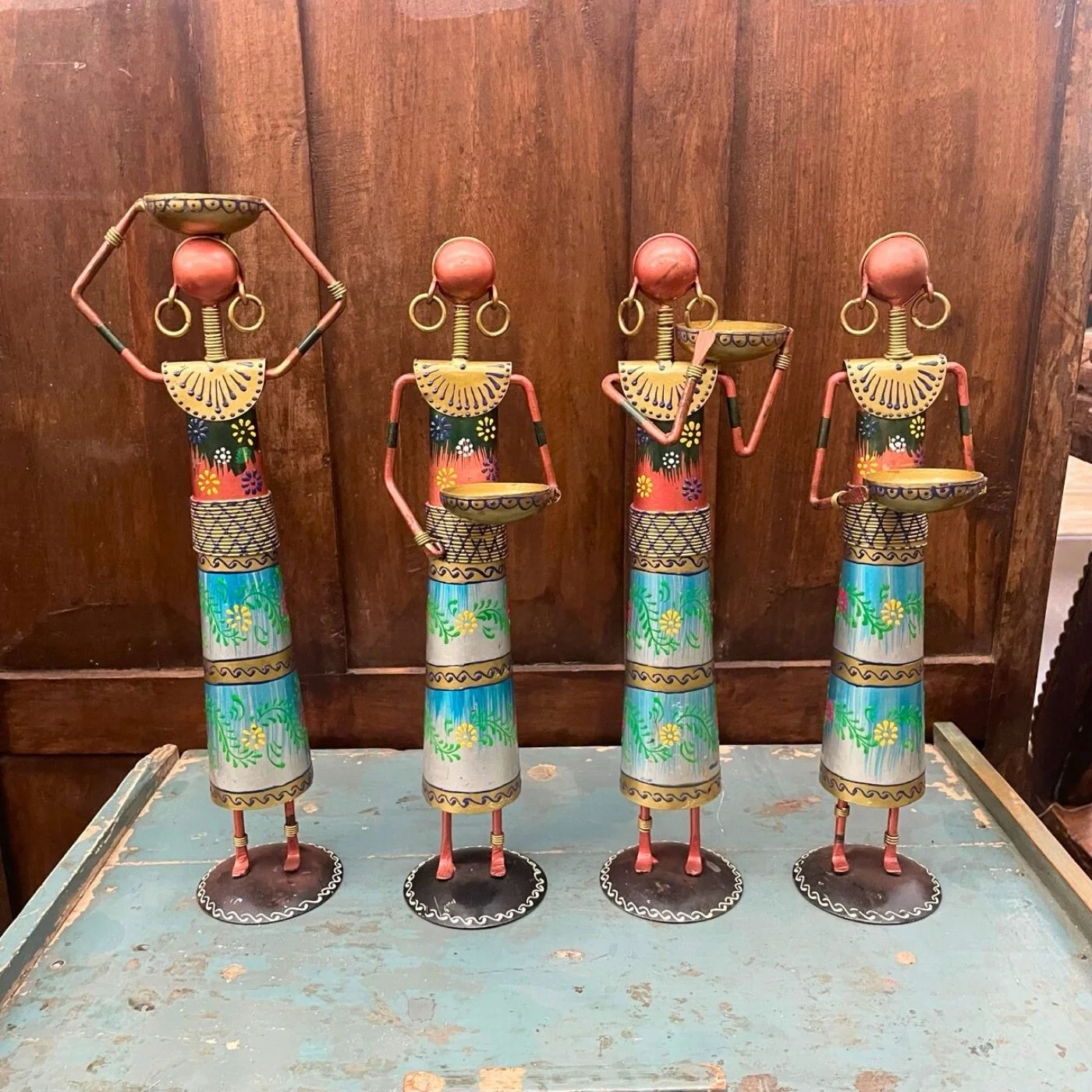 Dekorative Teelichthalter im Ethno-Stil