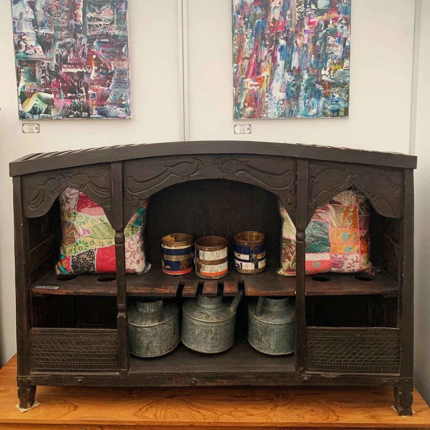 Weinbar aus Massivholzv